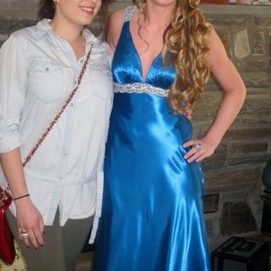 Faviana couture blue prom dress size 0